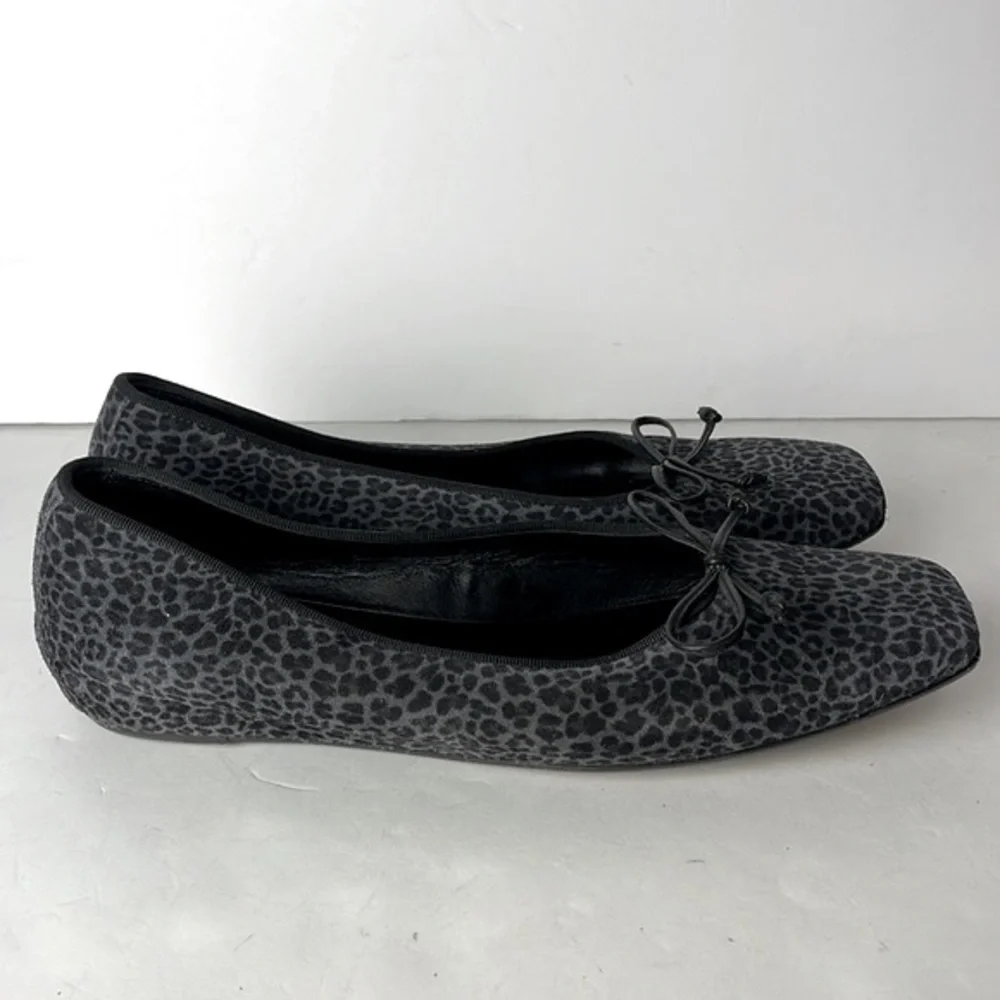 M Gemi Danza Black Leopard Flats